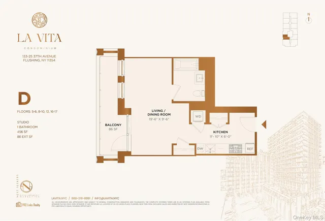 $625,500 | 133-25 37th Avenue, Unit 5D | Downtown Flushing