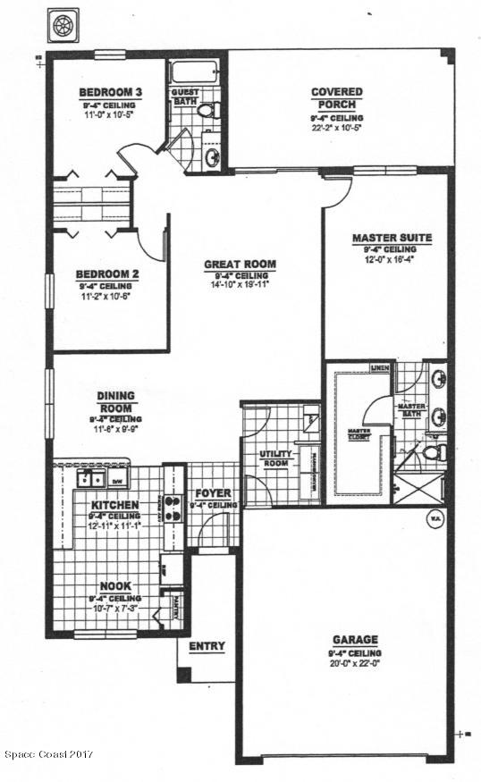 6727 Sutro Heights Lane Melbourne, FL 32940 - Photo 27 of 28 Floor plan