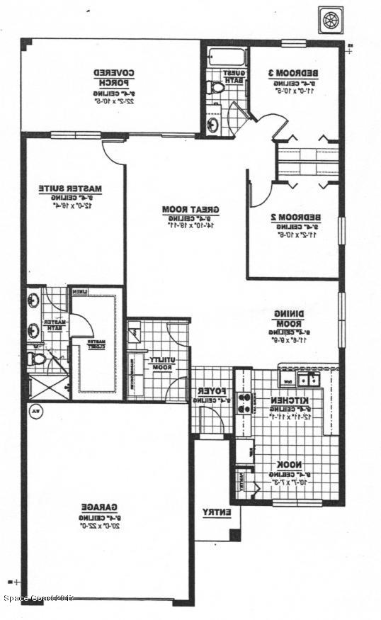 6727 Sutro Heights Lane Melbourne, FL 32940 - Photo 28 of 28 Floor plan flipped
