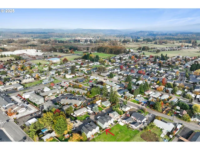 an aerial view of a city