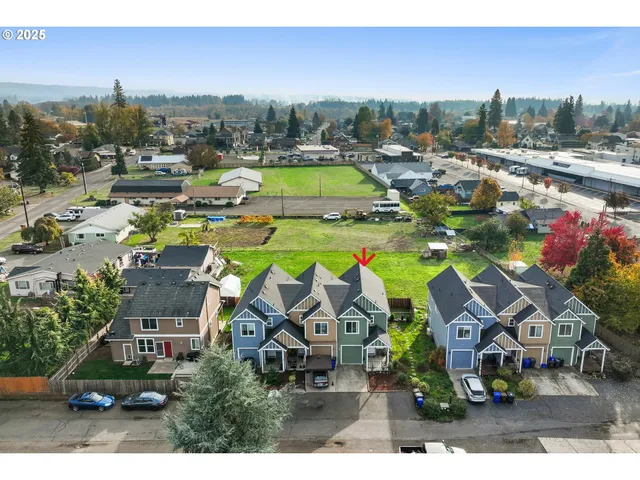 a picture of city view with lots of trees in the background