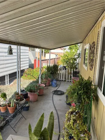 a room with lots of potted plants and couches