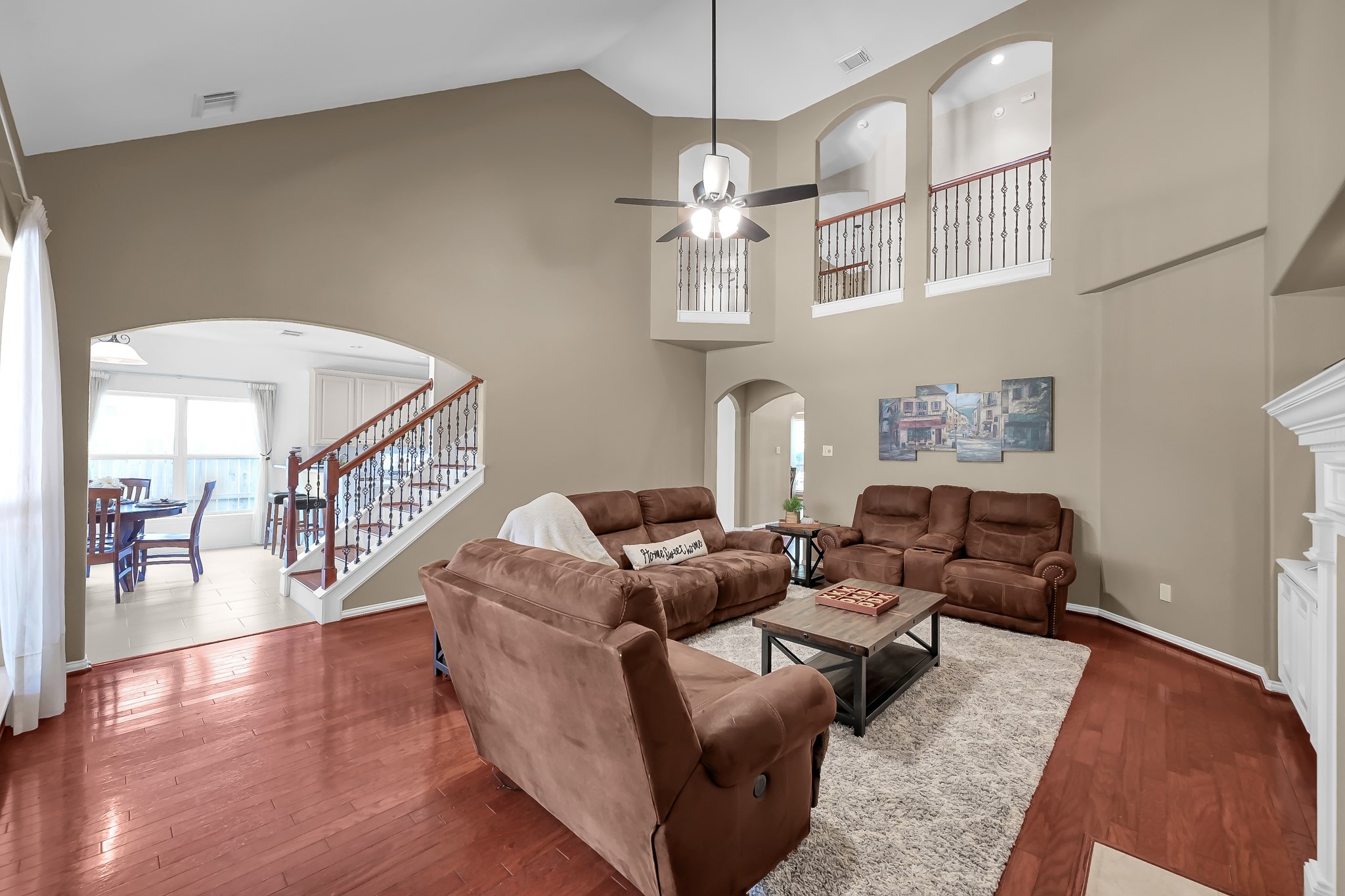 14730 Ramblebrook Humble, TX 77396 - Photo 9 of 48 a living room with furniture and a chandelier