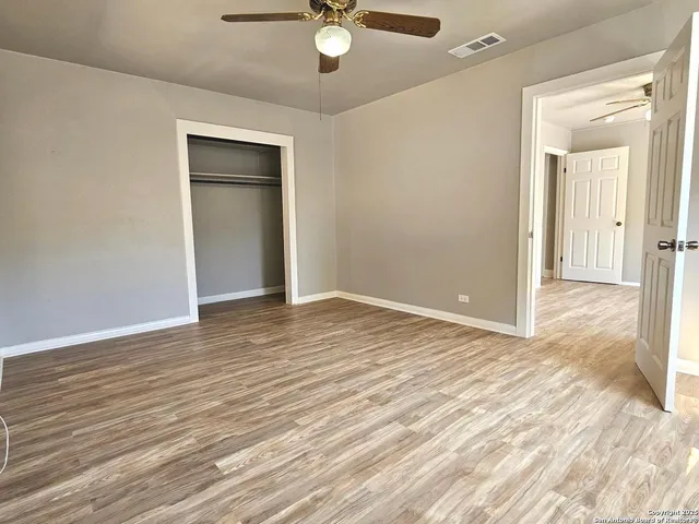 wooden floor in an empty room