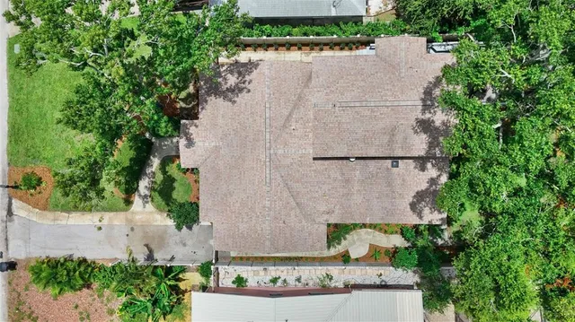 an aerial view of multiple house
