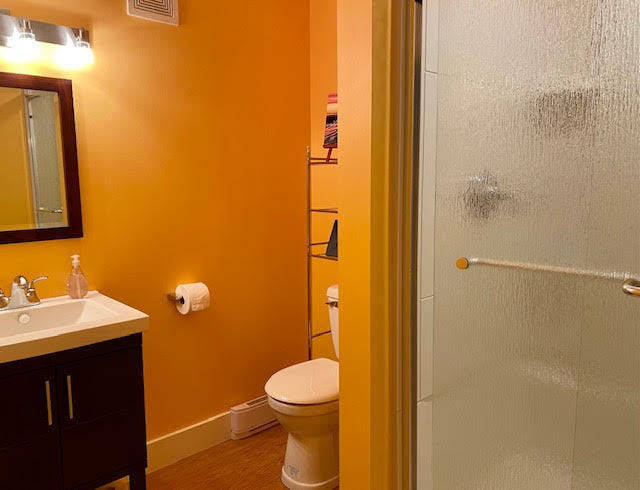 469 Boulger Road Stamford, VT 05352 - Photo 24 of 37 a bathroom with a sink a toilet and shower