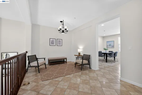 a view of dining room livingroom and kitchen view