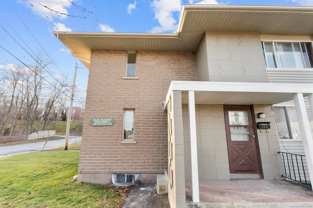 a view of front door of house
