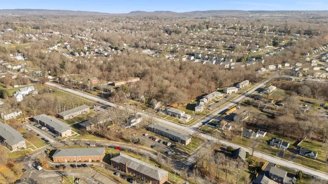 an aerial view of city