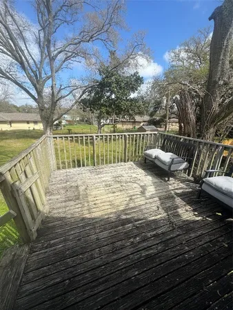 a view of lake from a balcony