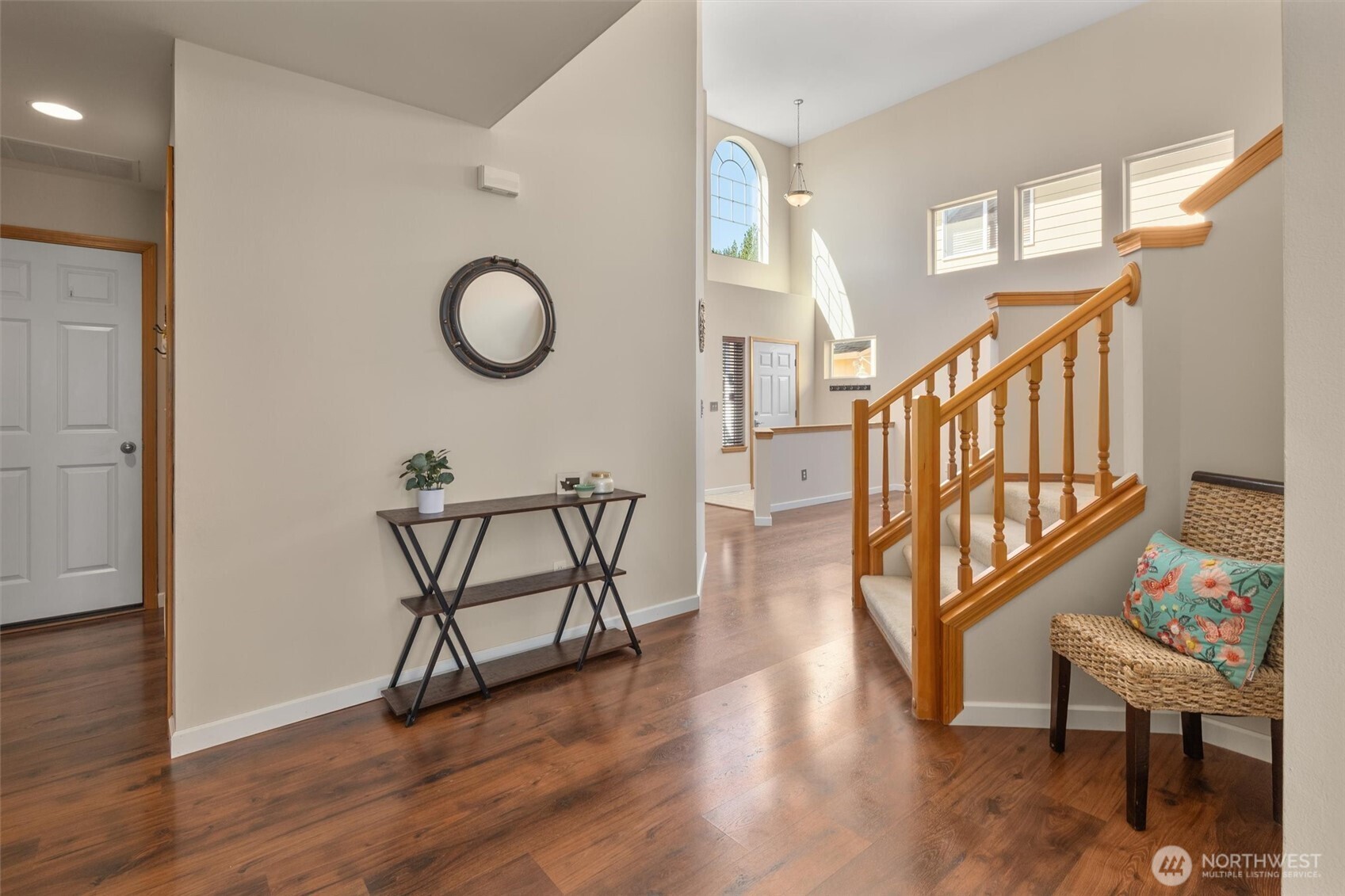 6114 Southeast 2nd Lane Renton, WA 98059 - Photo 17 of 39 a view of staircase with furniture and a window