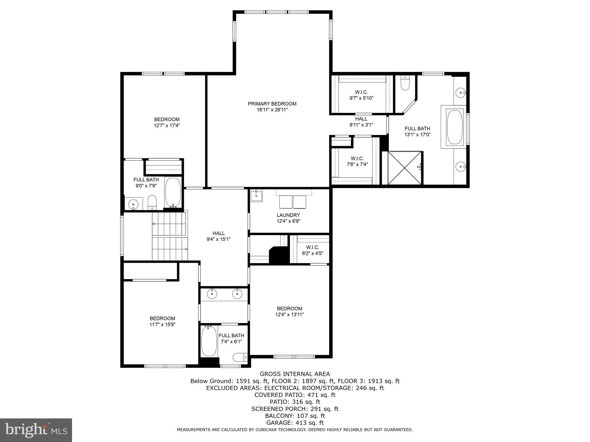 1103 Themis Street Southeast Leesburg, VA 20175 - Photo 107 of 108 Floor plan upper level