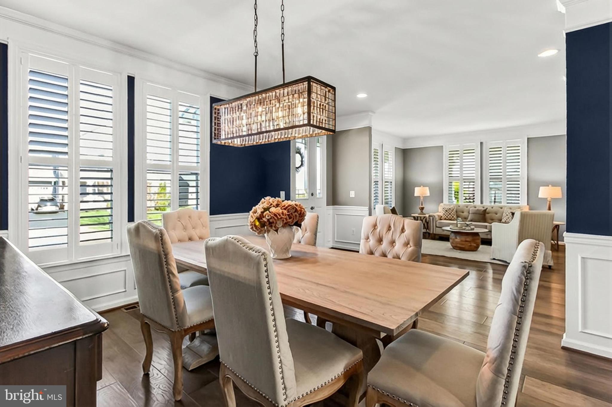 1103 Themis Street Southeast Leesburg, VA 20175 - Photo 16 of 108 a view of a dining room with furniture window and outside view