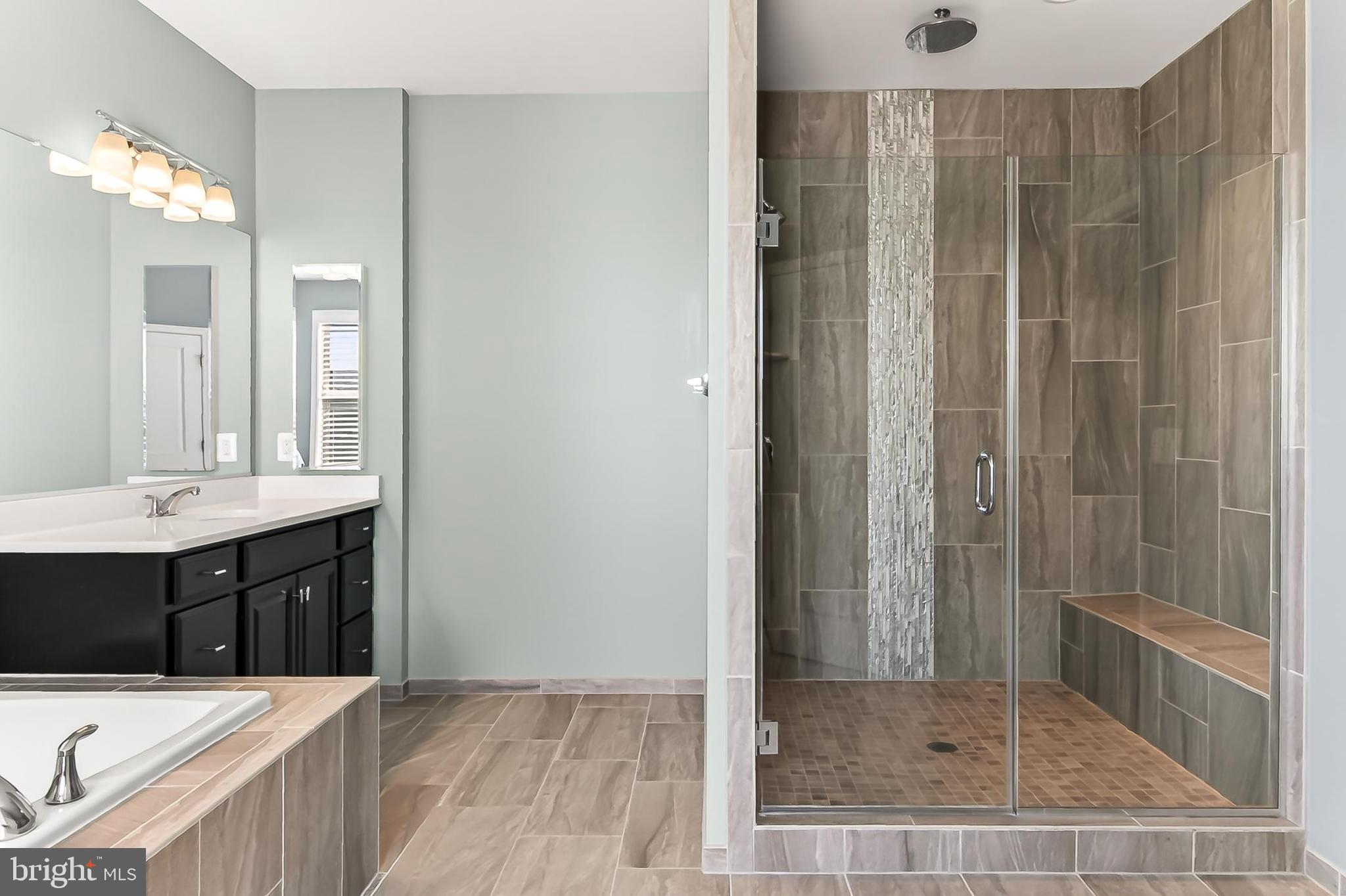 1103 Themis Street Southeast Leesburg, VA 20175 - Photo 57 of 108 a bathroom with a tub shower and sink