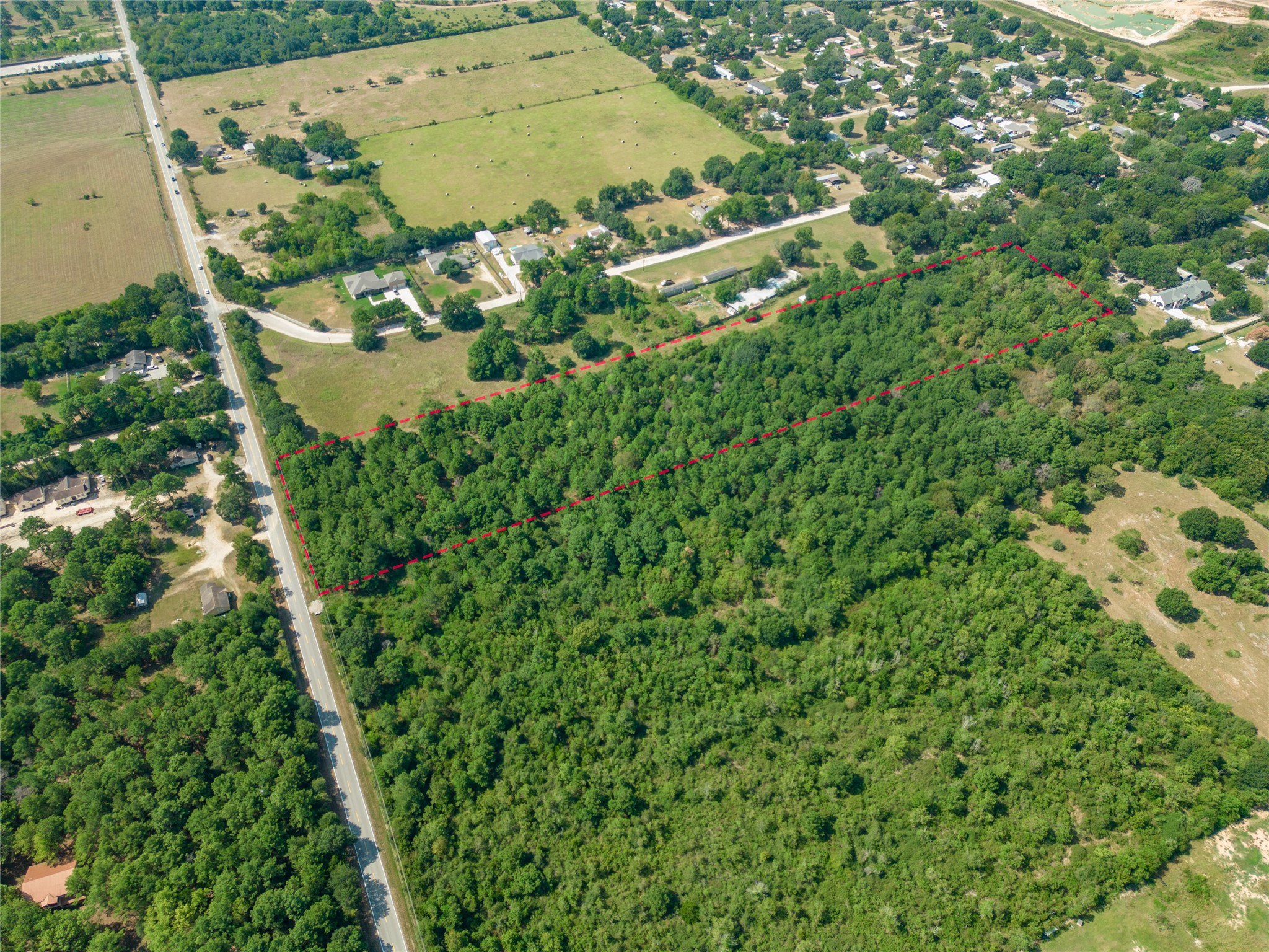 0 Bauer Road Hockley, TX 77447 - Photo 14 of 18 an aerial view of a house with a yard