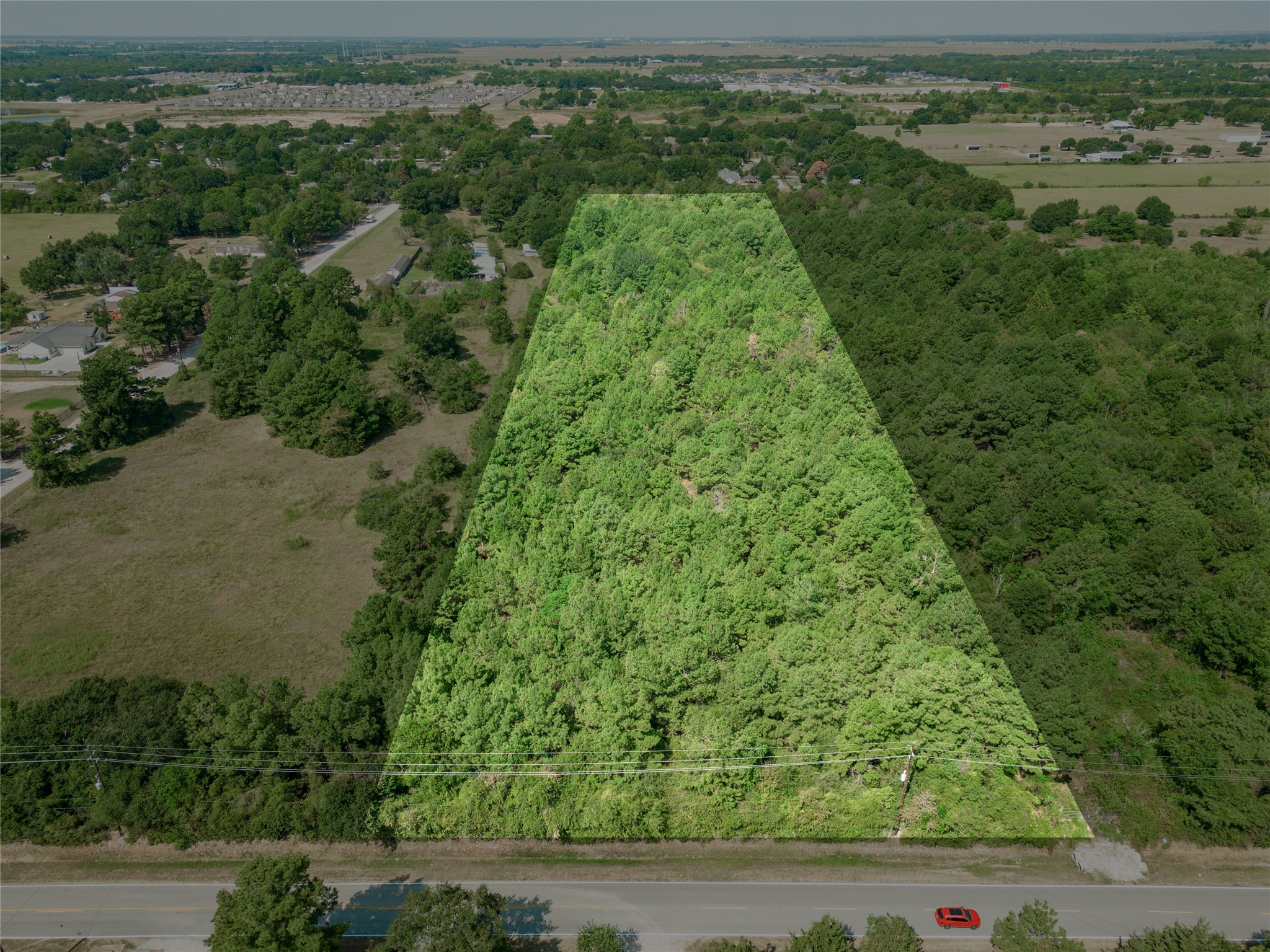 0 Bauer Road Hockley, TX 77447 - Photo 16 of 18 an aerial view of residential houses with outdoor space and trees