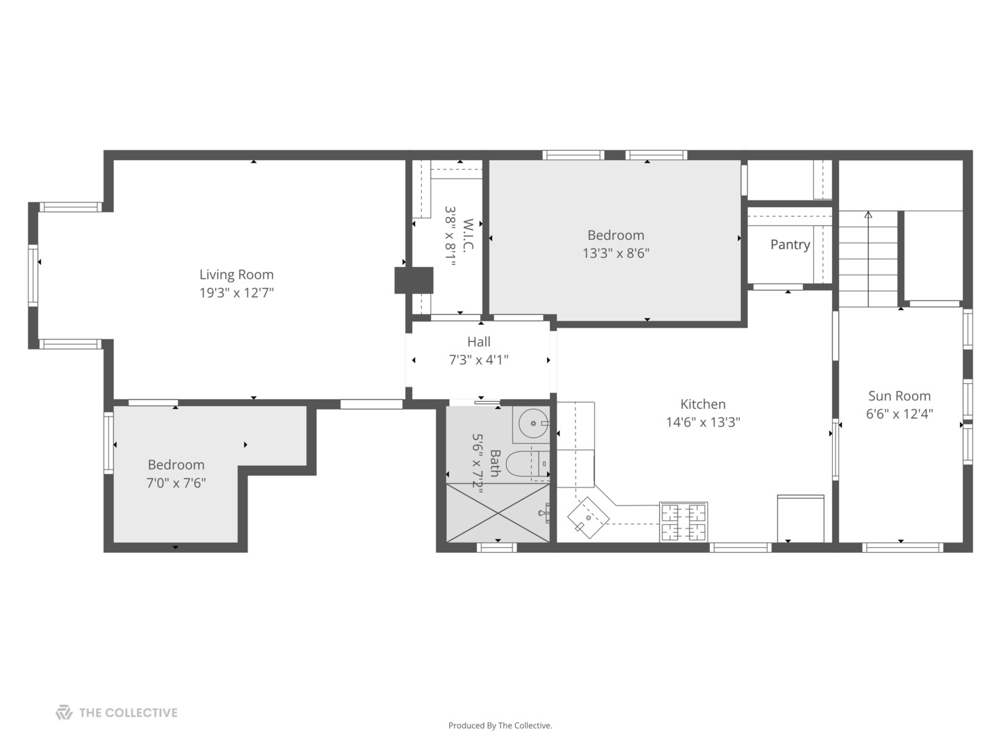 3818 North Hermitage Avenue, Unit 2 Chicago, IL 60613 - Photo 15 of 16 a picture of a floor plan