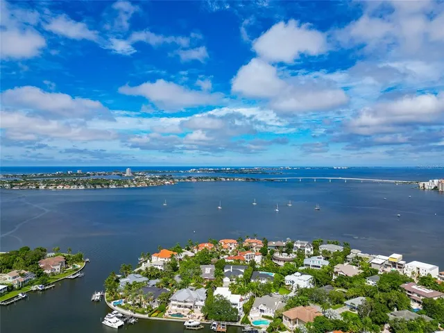 a view of a lake with a mountain