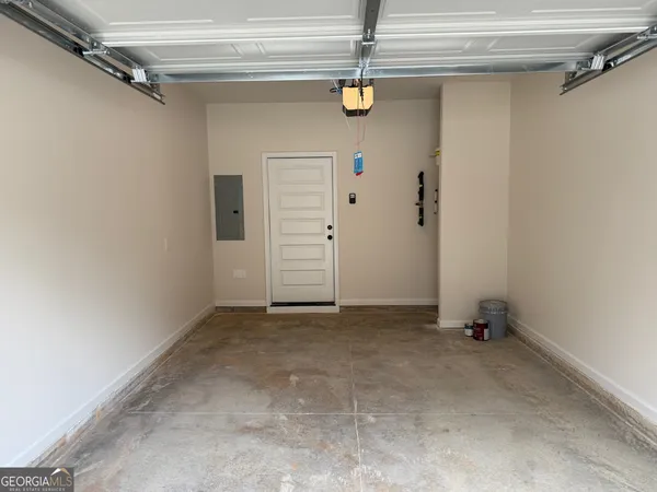 a view of a room with a barbeque