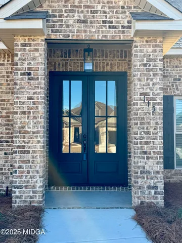 a view of front door of house