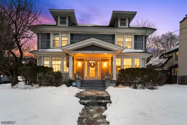 a front view of a house