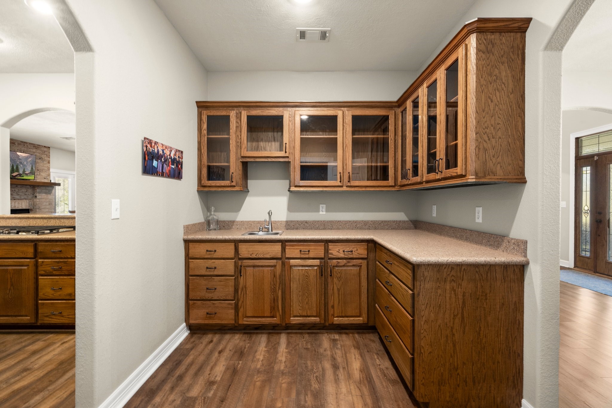 825 Walding Road Livingston, TX 77351 - Photo 16 of 50 a kitchen with stainless steel appliances granite countertop a stove and a sink