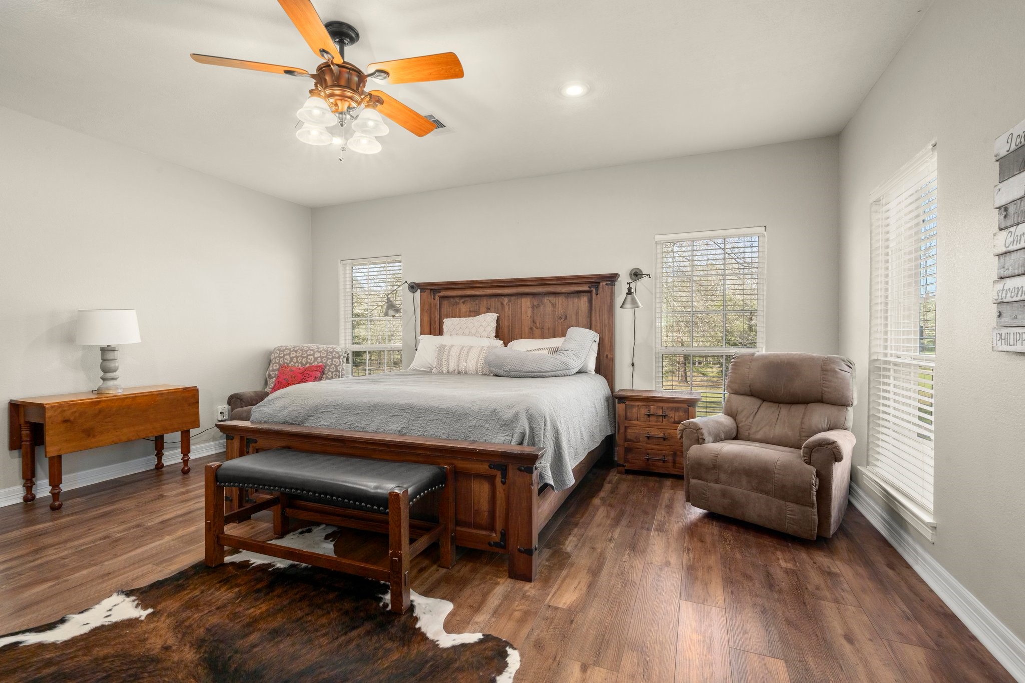 825 Walding Road Livingston, TX 77351 - Photo 36 of 50 a bedroom with furniture and wooden floor