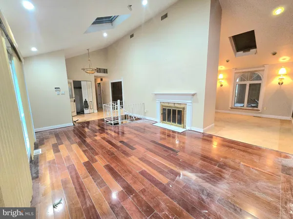 a view of a livingroom with a fireplace