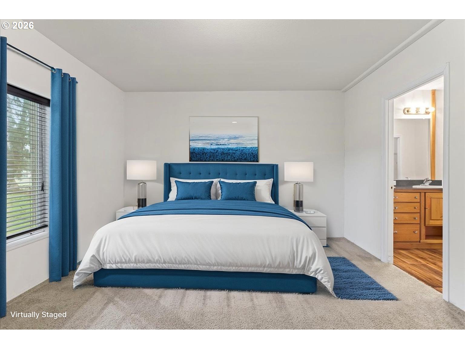 7136 South King Street Canby, OR 97013 - Photo 26 of 31 a bedroom with a bed and wooden floor