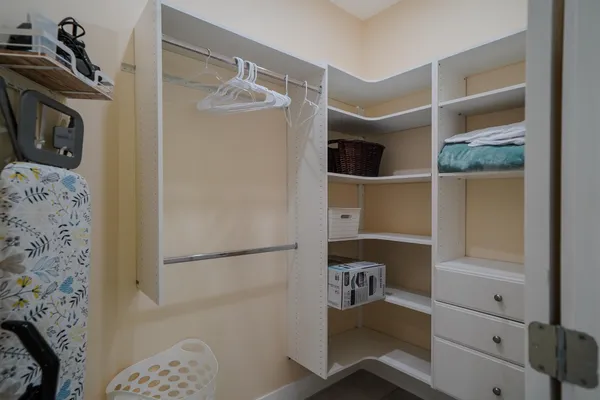 a view of walk in closet