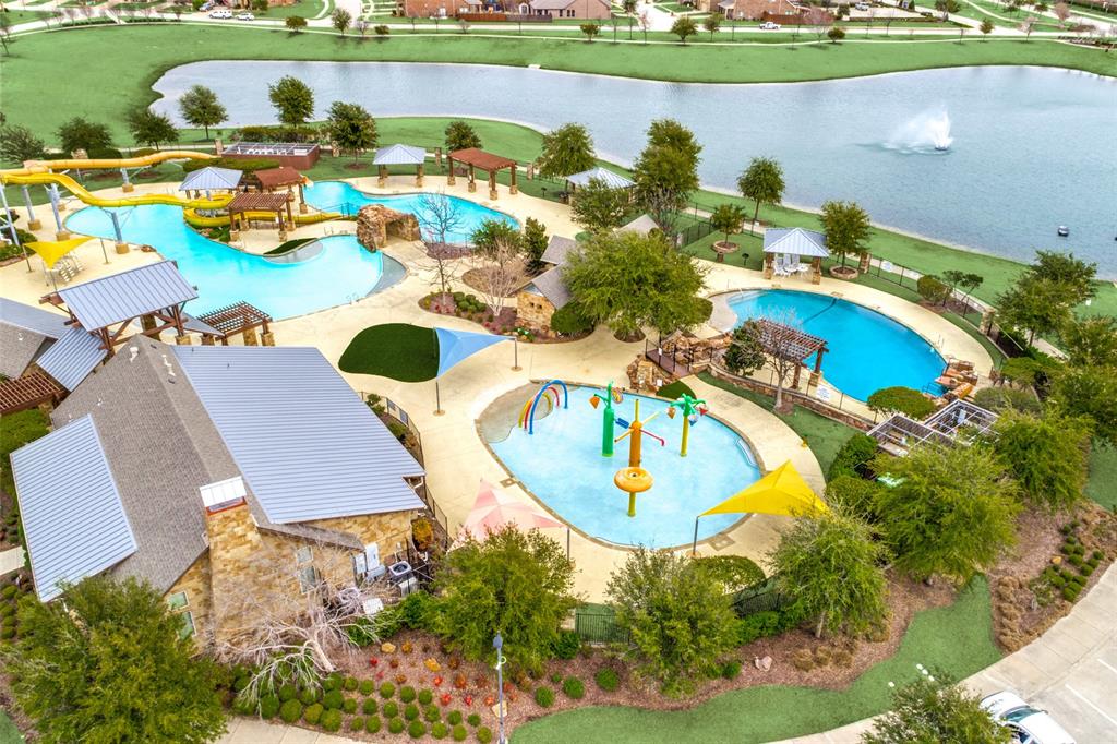 10109 Petrified Tree Lane McKinney, TX 75072 - Photo 25 of 27 an aerial view of a house with outdoor space and lake view