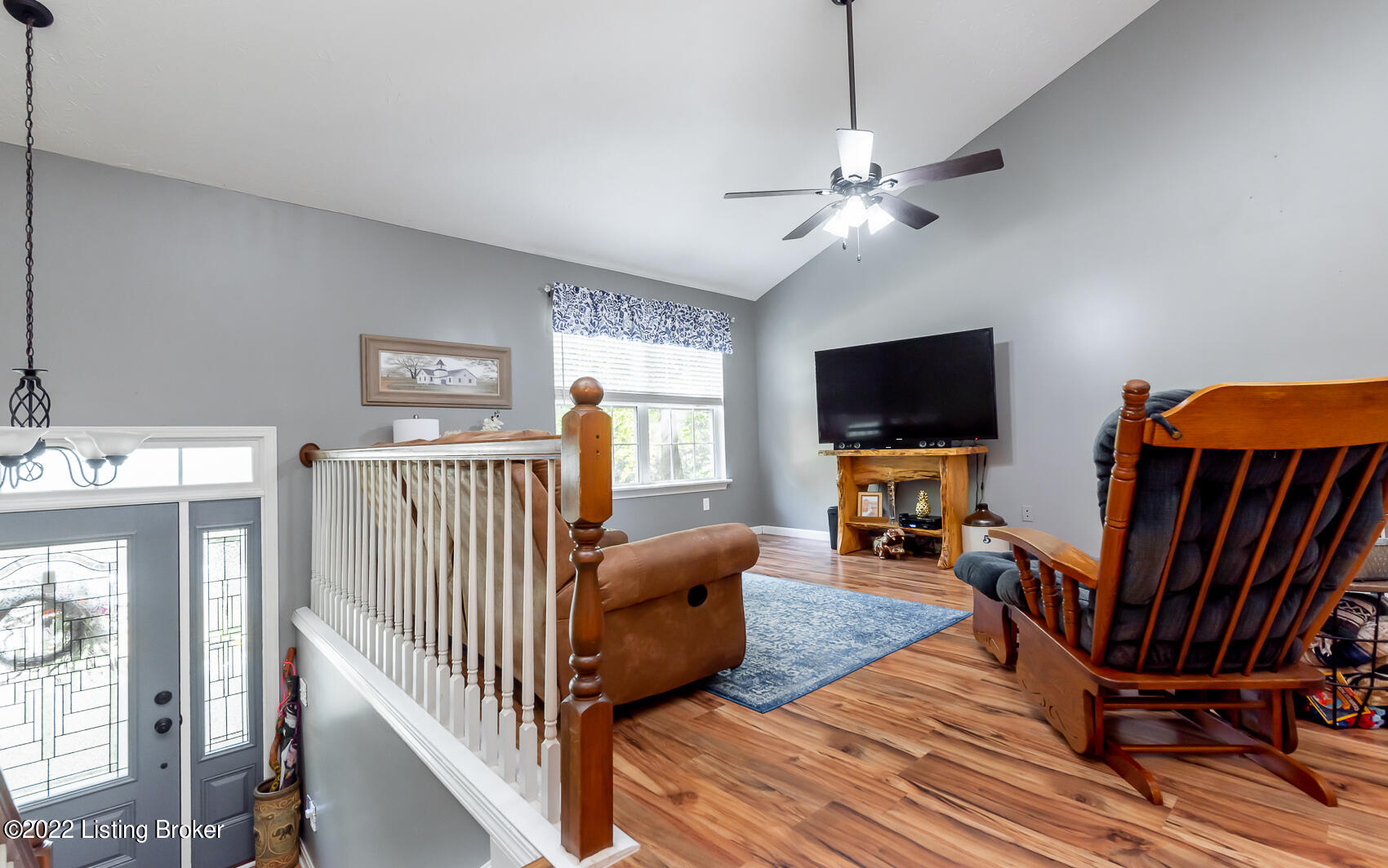 467 Long Needle Road Brandenburg, KY 40108 - Photo 14 of 45 Easy-to-maintain wood laminate flooring and neutral paint welcomes you and continues throughout the main living areas