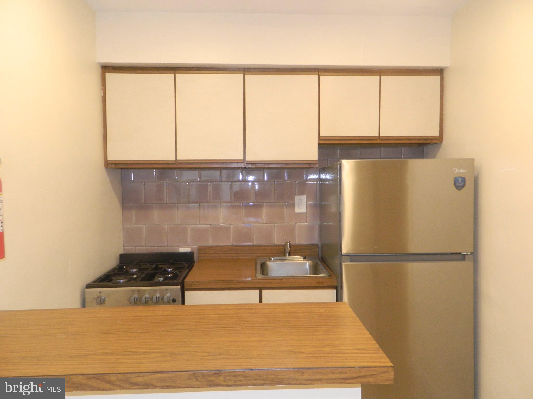 513 12th Street Northeast, Unit 9 Washington, DC 20002 - Photo 3 of 29 a kitchen with a refrigerator and a more window