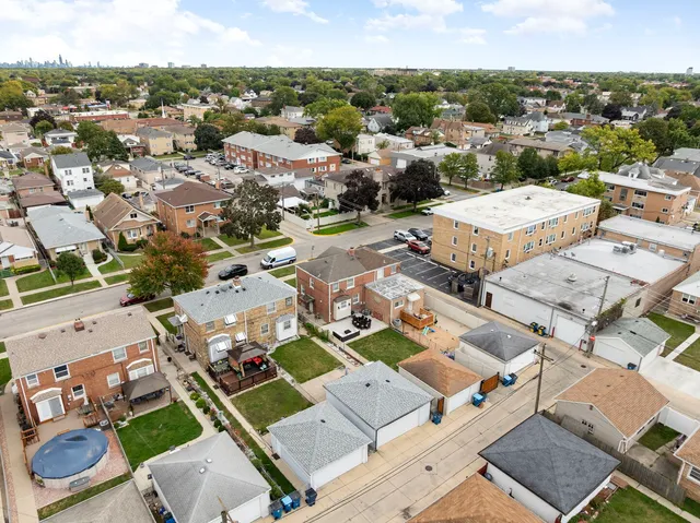 an aerial view of a city