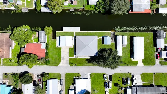 an aerial view of multiple house