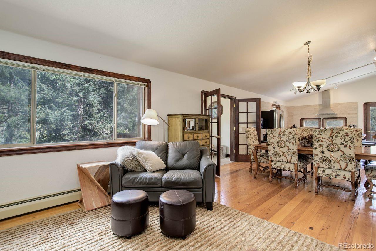 264 North Fork Road Grant, CO 80448 - Photo 8 of 34 a living room with furniture and wooden floor