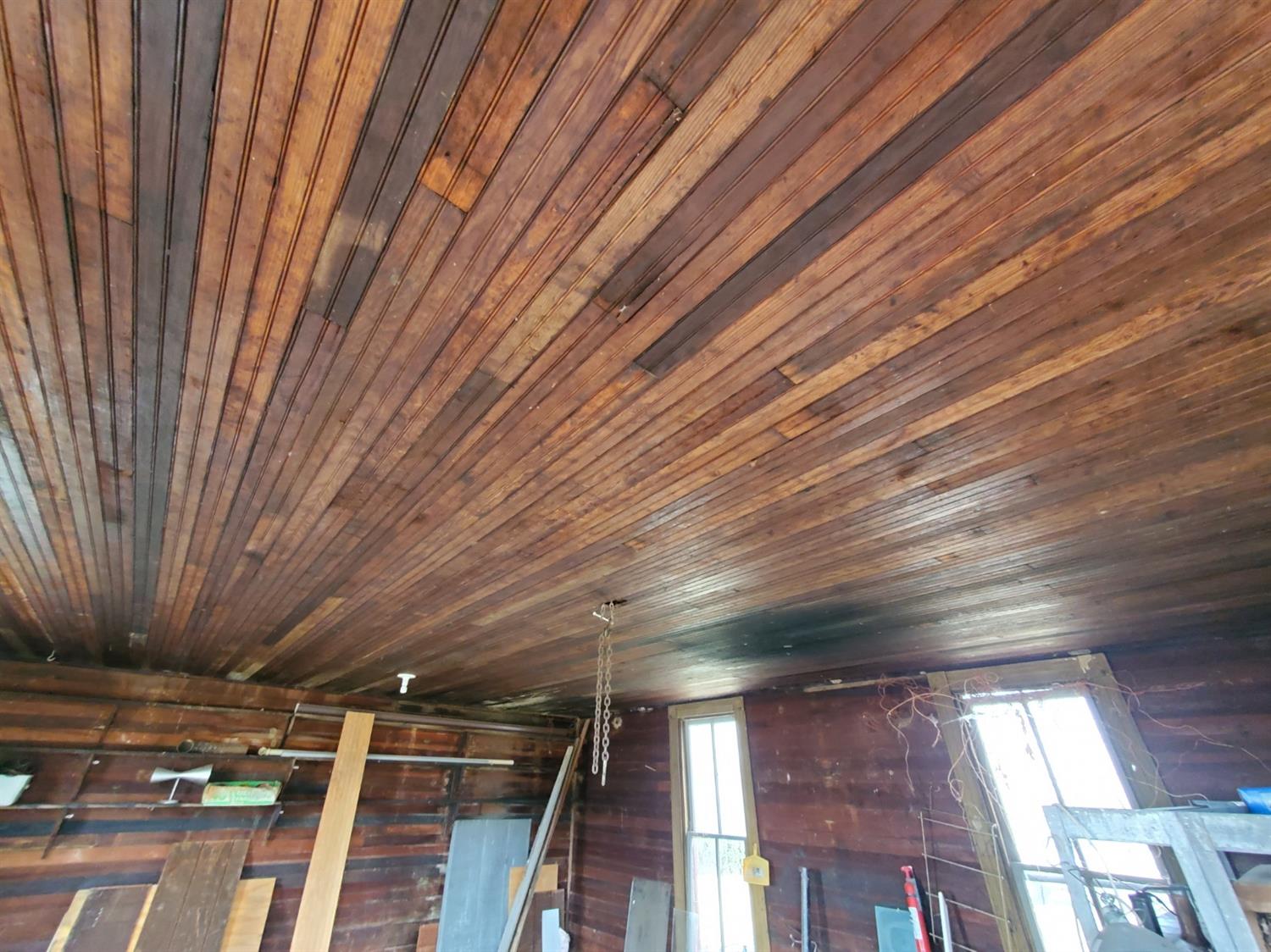 9783 Florence Hill Road Florence, IN 47020 - Photo 33 of 40 Ceiling in the old school house/storage shed