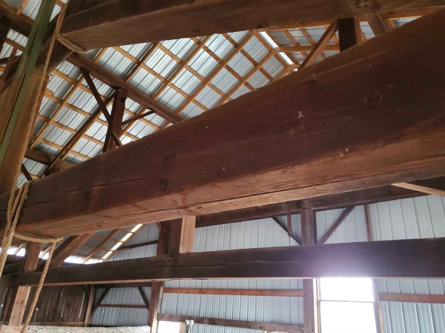 9783 Florence Hill Road Florence, IN 47020 - Photo 36 of 40 Barn interior - Beams