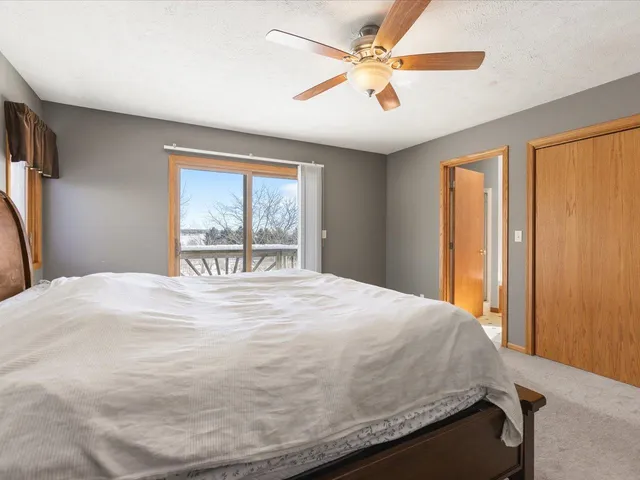 a view of empty room with windows