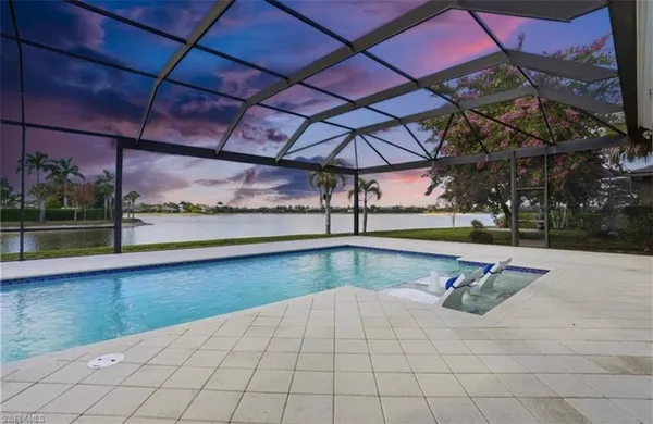 a view of swimming pool with a outdoor space