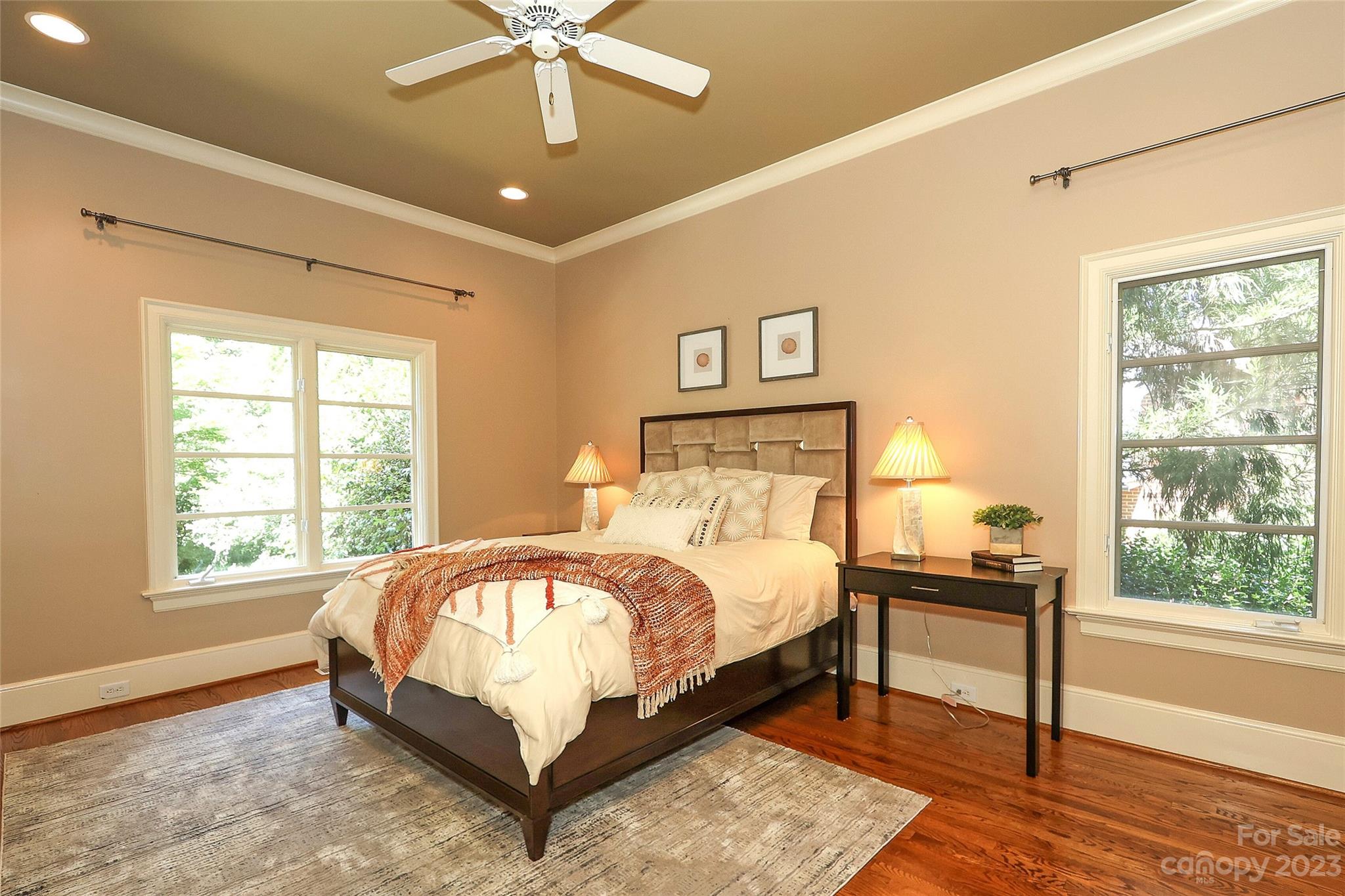 2416 Warburton Road Charlotte, NC 28211 - Photo 20 of 46 a bedroom with a bed and a window