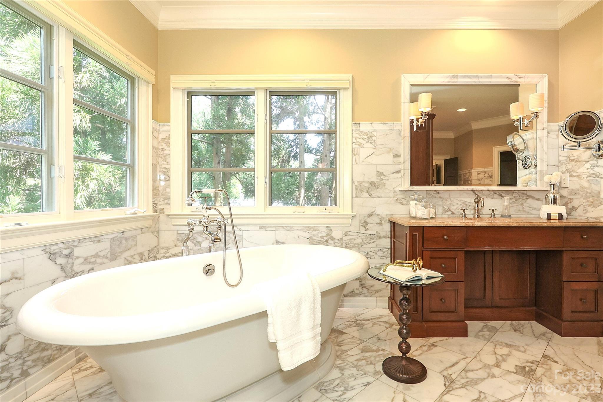 2416 Warburton Road Charlotte, NC 28211 - Photo 26 of 46 a bathroom with a sink and a mirror