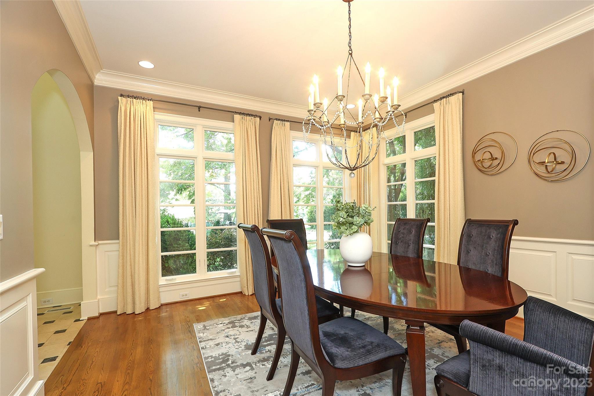 2416 Warburton Road Charlotte, NC 28211 - Photo 6 of 46 a view of a dining room with furniture window and outside view