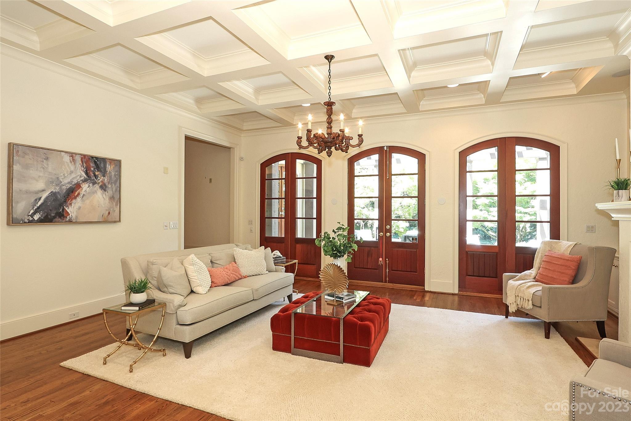 2416 Warburton Road Charlotte, NC 28211 - Photo 8 of 46 a living room with furniture and a large window