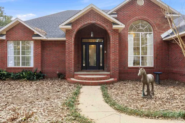 a front view of a house