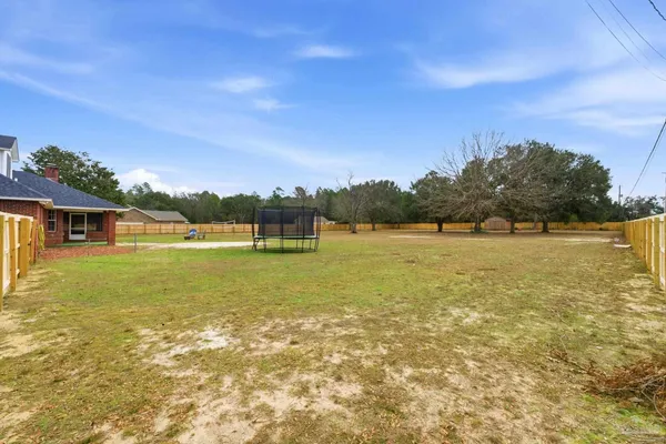 a backyard of a house