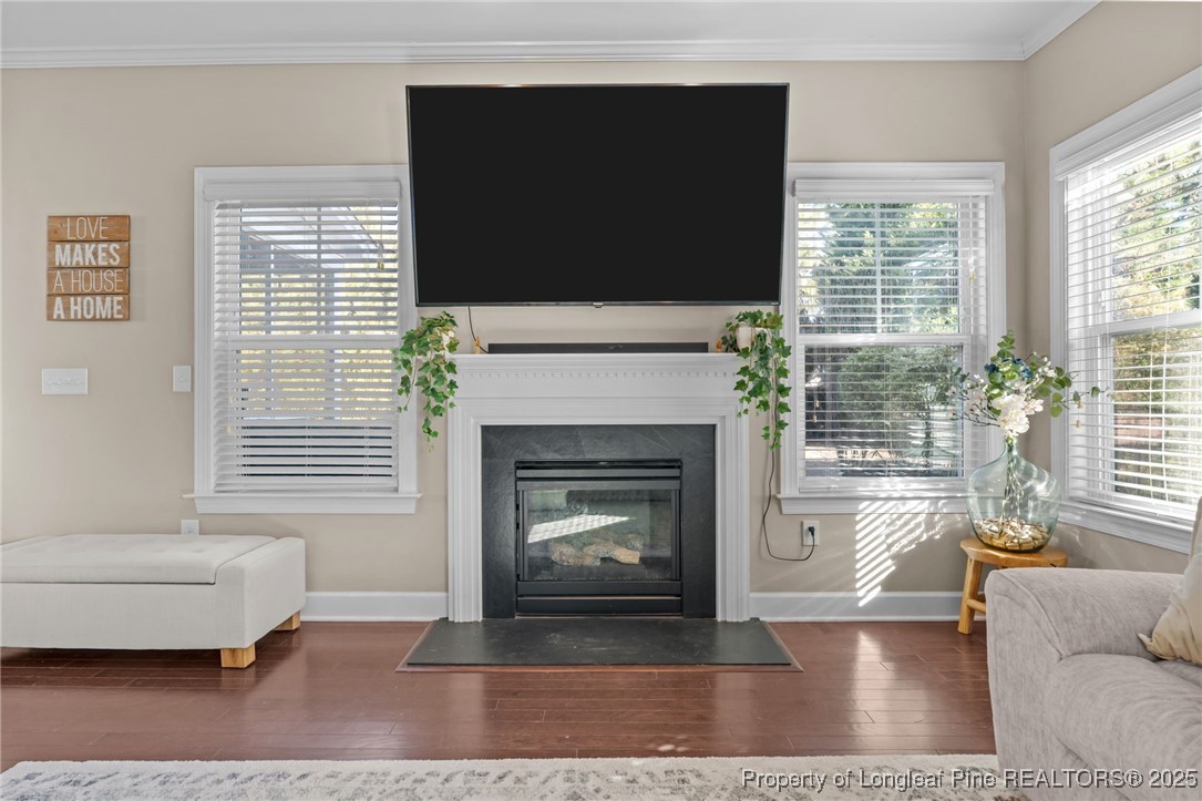 994 Micahs Way North Spring Lake, NC 28390 - Photo 8 of 42 a living room with furniture and a fireplace