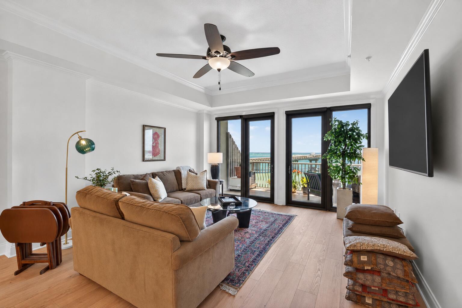 5 Calhoun Avenue, Unit 504 Destin, FL 32541 - Photo 3 of 64 Living Room with Balcony Access
