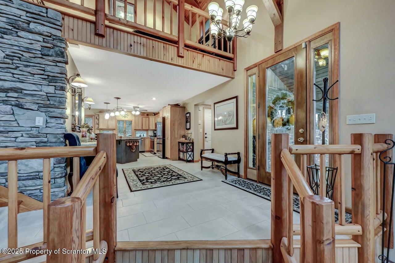 933 Newton Road Clarks Summit, PA 18411 - Photo 9 of 95 great room view to foyer and kitchen