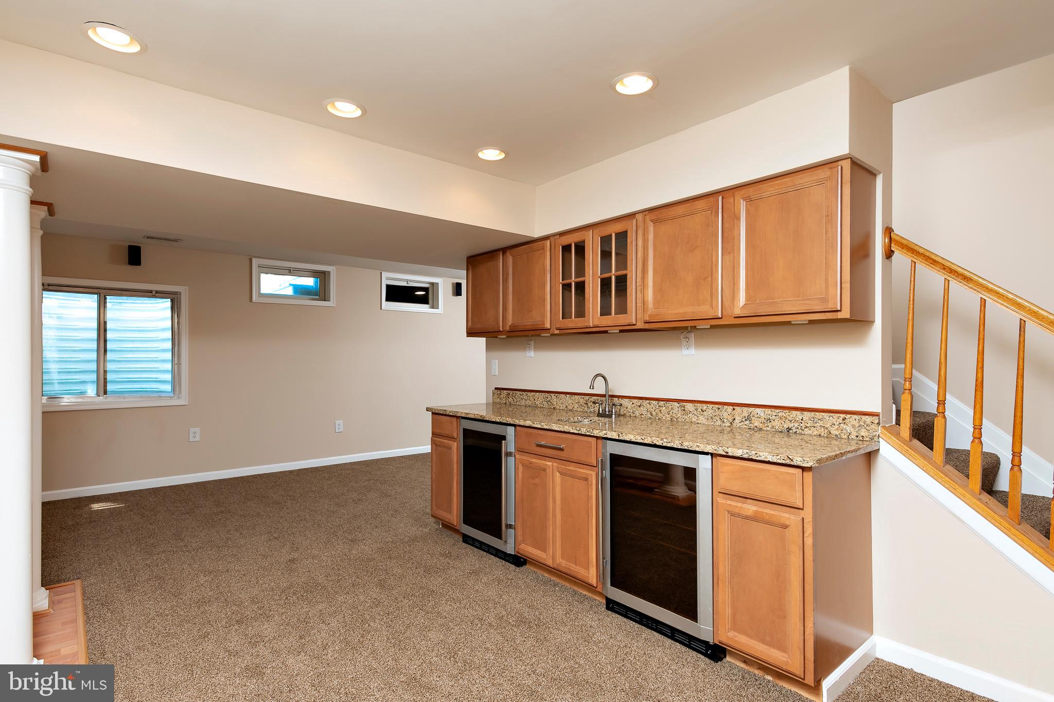 246 Hickory Point Road Pasadena, MD 21122 - Photo 38 of 62 Wet Bar with 2 Beverge Refrigerators